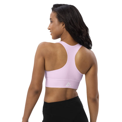 Ascension Women's Longline sports bra - Selago Pink