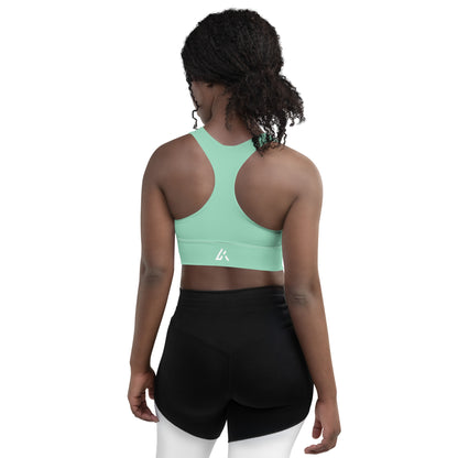 Ascension Women's Longline sports bra - Vista Green