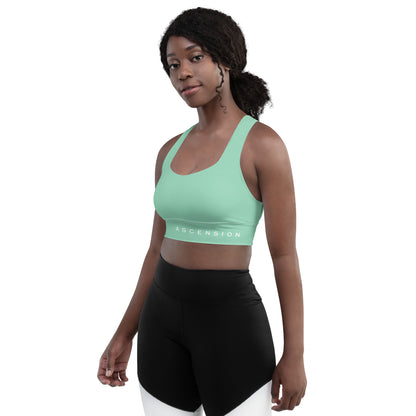 Ascension Women's Longline sports bra - Vista Green